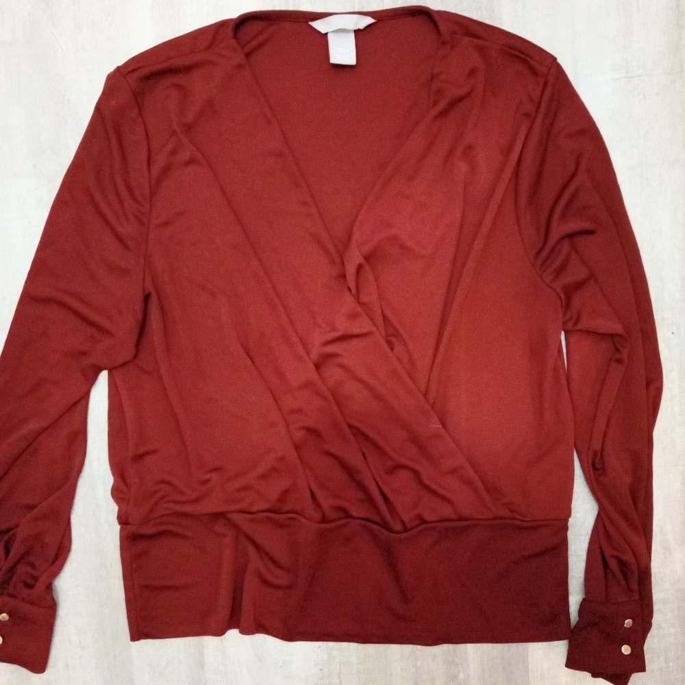 H&M Deep Red Top